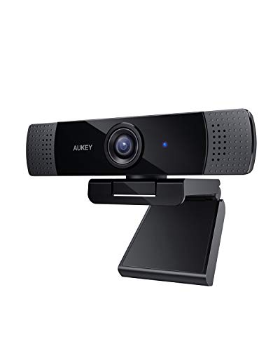 AUKEY Webcam 1080p Full HD mit Stereo-Mikrofon, Web-Kamera für Videochat und Aufnahme, kompatibel mit Windows, Mac und Android AUKEY Webcam 1080p Full HD mit Stereo-Mikrofon, Web-Kamera für Videochat und Aufnahme, kompatibel mit Windows, Mac und Android