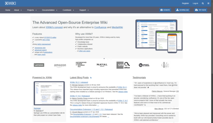 Atlassian Confluence Alternative XWIKI