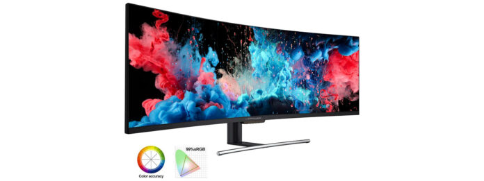 LC-Power 49 Zoll Curved Gaming Monitor LC-M49-DFHD-144-C-Q