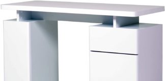 Movian Sava Schreibtisch – hochglanz weiß Movian Sava - Hochglanz Schreibtisch