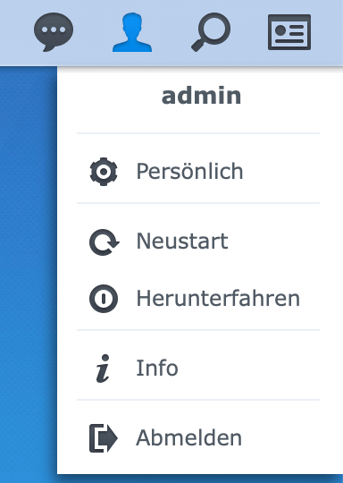 Synology NAS herunterfahren